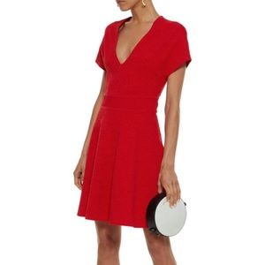 NWT Opening Ceremony fluted mini dress red; small